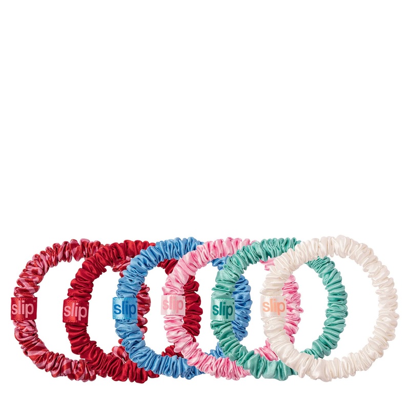 Skinny Scrunchie Set With Pouch – High Tide