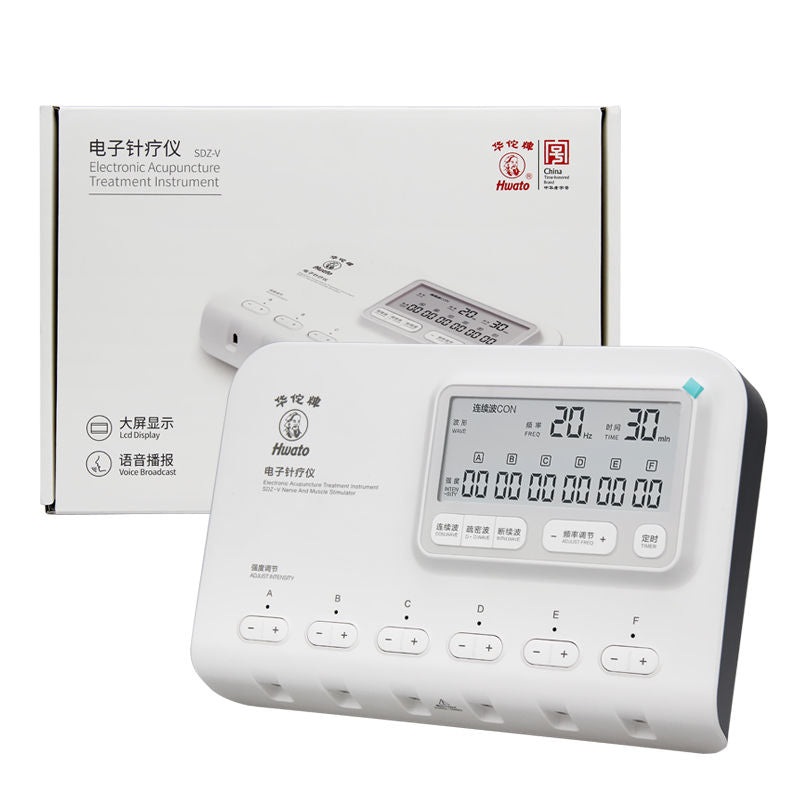 Hwato SDZ-V Electrical Acupuncture Therapy Nerve and muscle stimulator 6 Channel EMS TENS Electroacupuncture Stimulator Massager