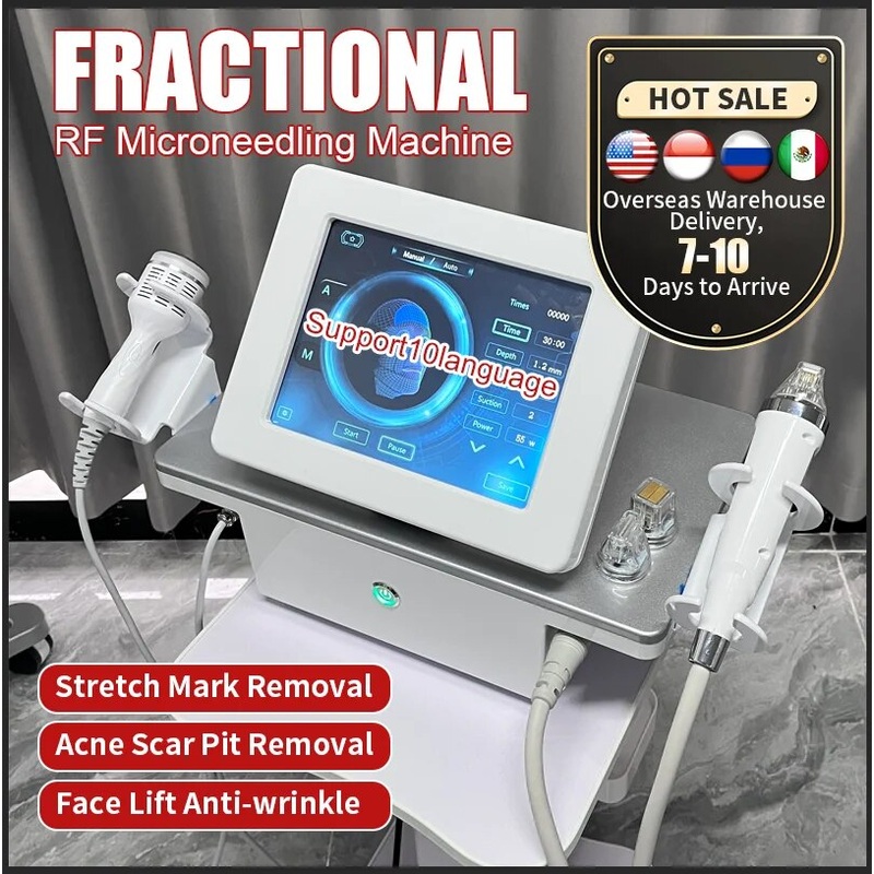 Ice Hammer Fractional RF Microneedling Machine Stretch Mark Removal Beauty Equipment Tighten Micro Needle Skin Machine