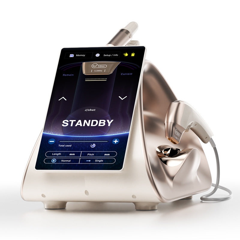 Portable 3 In 1 TT 12D HIFU Machine Facial Lifting Skin Firming Device MPTSTL Face Slimming Anti-Aging Machine With 10 Cartridges