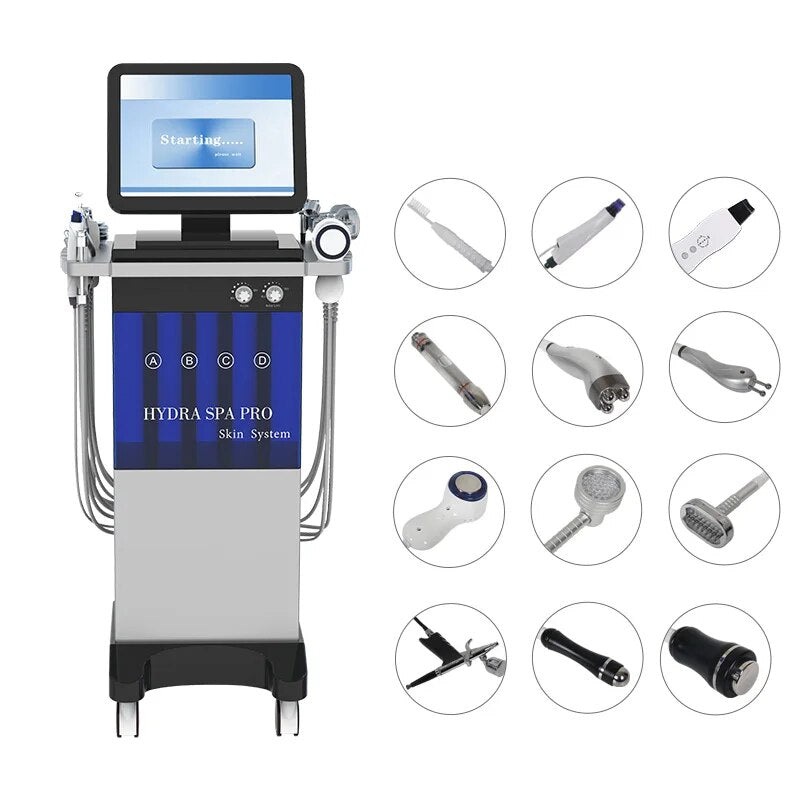 Professional Multifunctional 14in 1 Machine Beauty SPA Oxygen Water Diamond Dermabrasion Facial Cleaning