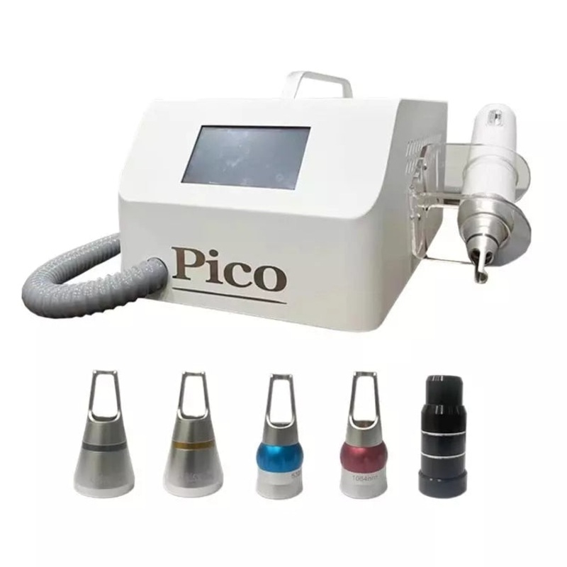 Professional Portable Pico Laser Machine Desktop Picosecond Laser Noninvasive Tattoo Pigment Removal Picolaser Skin Rejuvenation 5 Heads