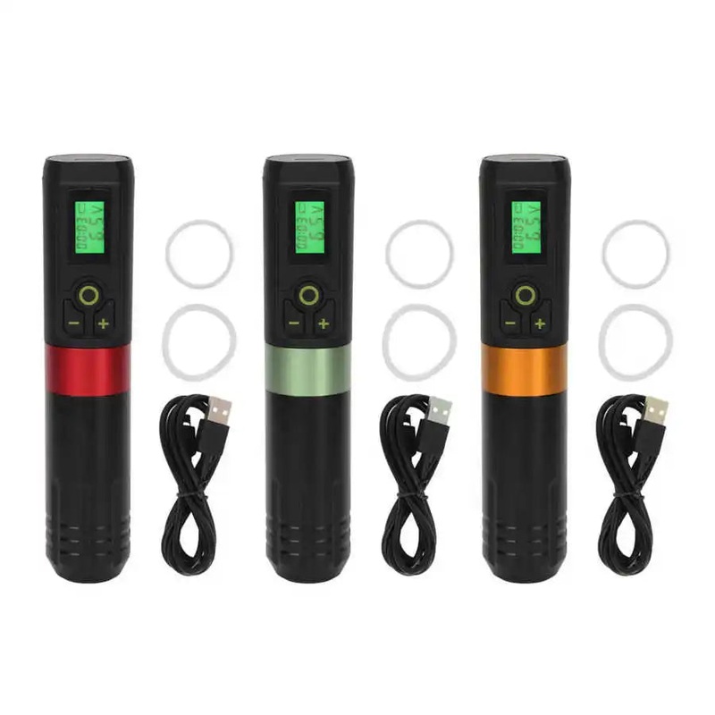 Cordless Tattoo Pen Machine Timing Function 2000mAh LED Display for Tattoo Liner Shader for Cartridge Needle for Salon