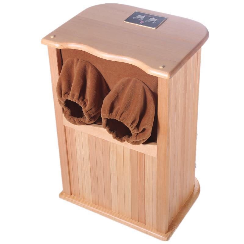 Far Infrared Biospectrum Energy Bucket Foot Bath Dry Sauna with Hemlock Wood Black Tourmaline Electric Stone