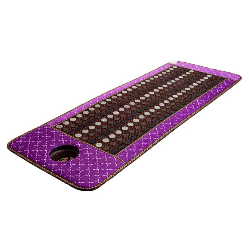 Large Far Infrared Heating Pad Natural Jade Tourmaline Mat Electric Hot Stone Heating Mattress Therapy Massage Cushion Jade Mat