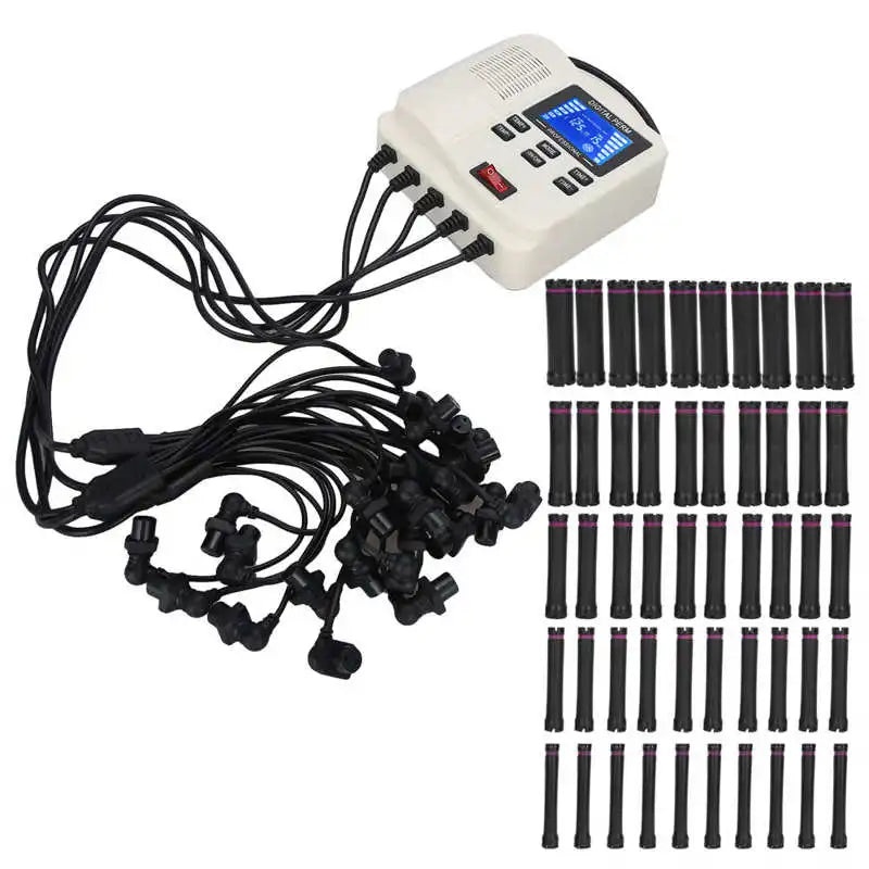 LCD Digital Hair Perm Machine PTC Heating Hair Curler Waver with Hair Rollers Temperature Adjustable Hair Styling Tool 110V-240V