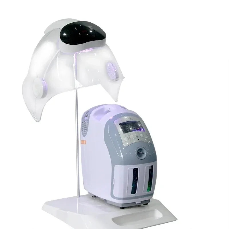 Newest O2toderm Oxygen Dome With 7 Colors LED Light Therapy Oxygen Jet Facial Beauty Machine