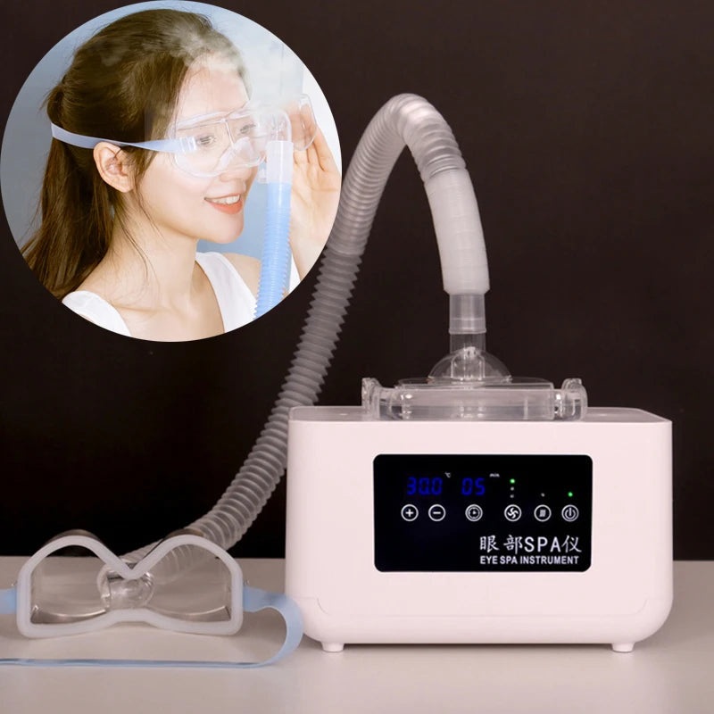Ultrasonic Eye Nebulizer Eye SPA Care Relieve Fatigue Dry Eyes Fumigation Heating Compress Eye Protection Hot Cold Spray NEW