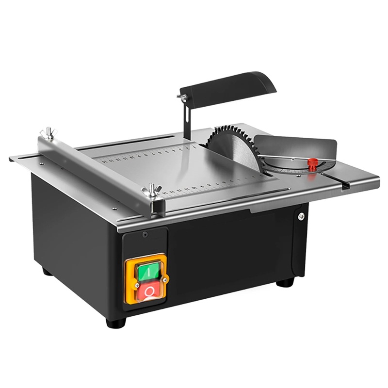 2500W Woodworking Table Saw Upgraded Stainless Steel Table Top with Angle Ruler and Adjustable Backing 180 angle Adjustable