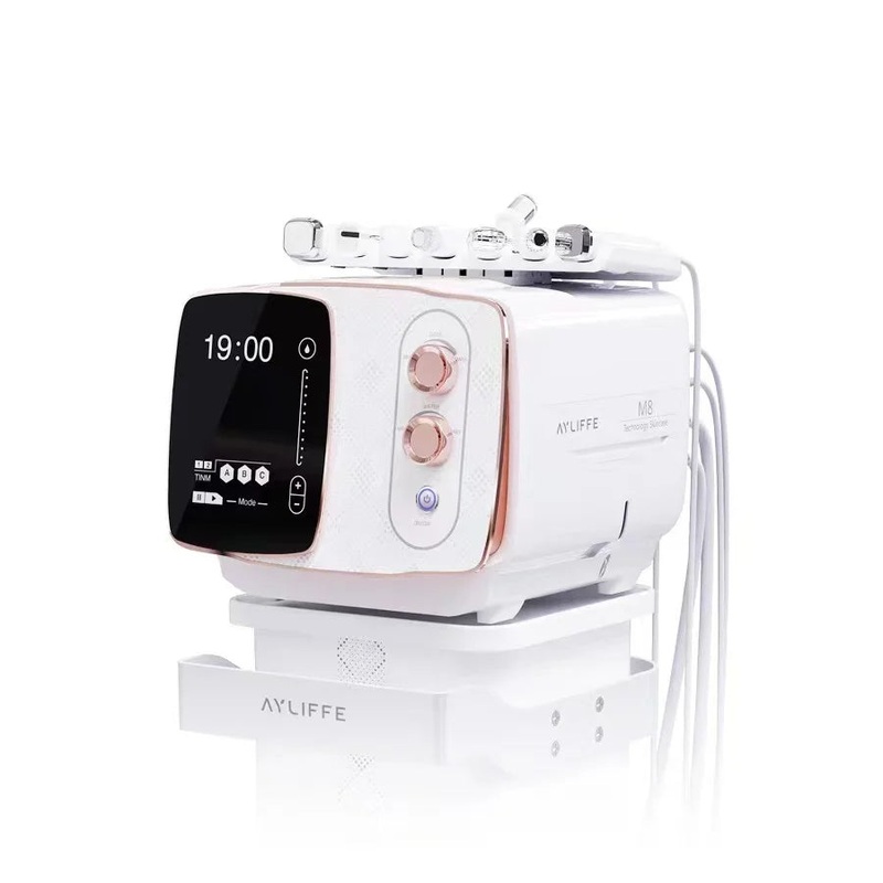 M8 7 In 1 Plasma Hydra Dermabrasion Machine Hydrogen Oxygen Skin Whitening Wrinkle Removal Water Peeling Beauty Device
