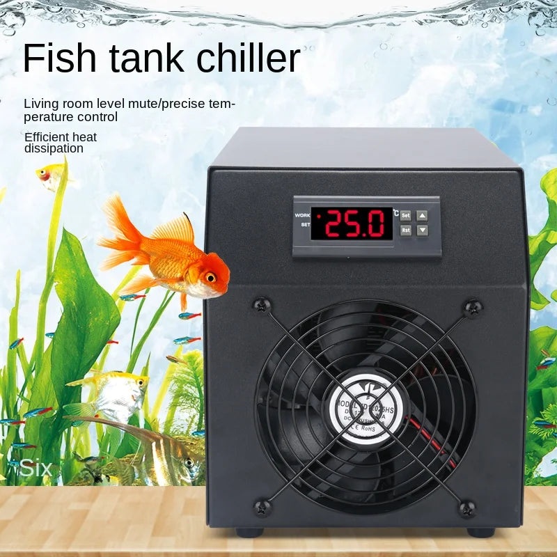 New 200W Aquarium Water Chiller 60L Fish Tank Cooler Heater System 10-40 Constant Temperature Device Sustainable Refrigeration