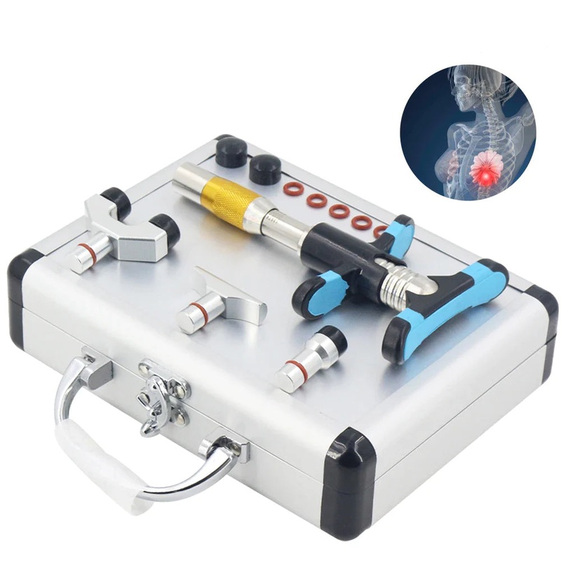 NEW Manual Chiropractic Gun Correction Adjusting Tools Spinal Massager 10 Levels Touch Screen Therapy Spine Instrument 2022