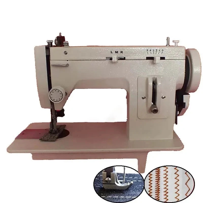 Portable Walking Foot Zigzag Stitch 9” Arm Leather And Heavy-Duty Sewing Machine 106-RPL