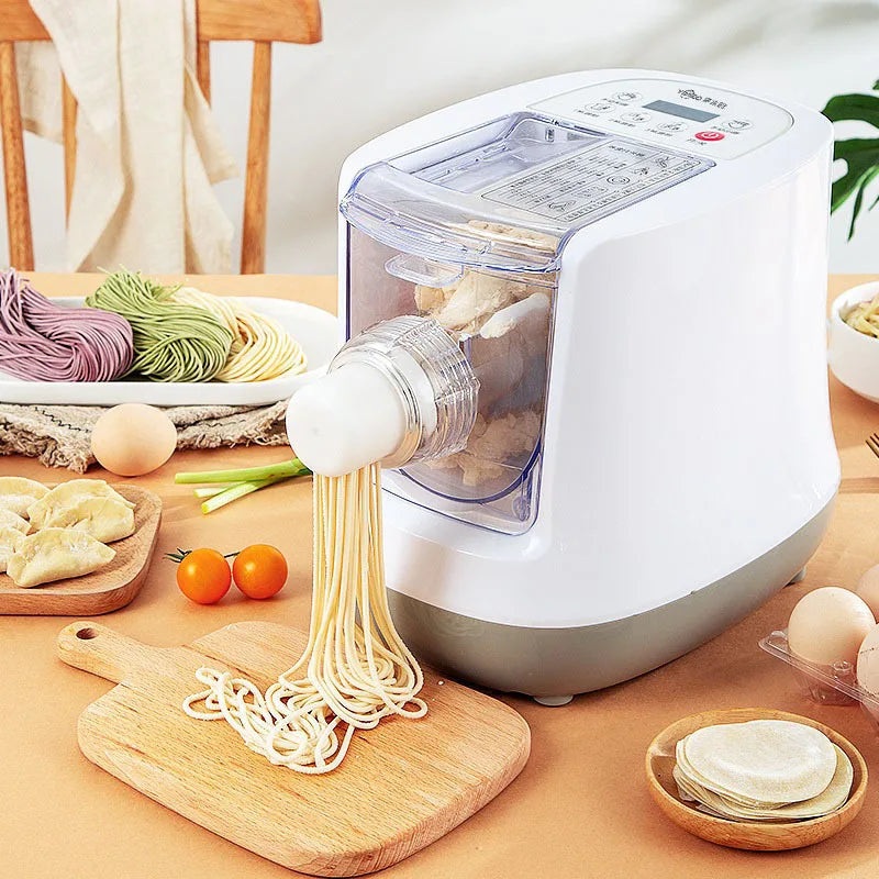 220V Electric Automatic Noodle Maker Machine Multifunction Pasta Maker Dough Roller Dumpling Machine Kneading Pressing Machine