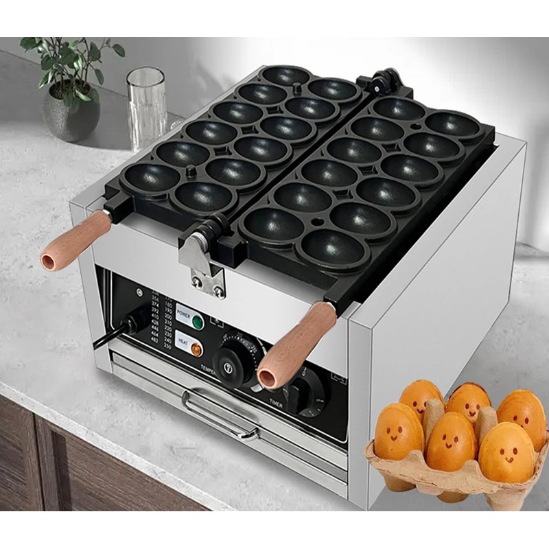 Commercial 12 PCS Cute Egg puff waffle iron maker Electric Egg Puff Waffle Machine Egg Waffle Maker Eggettes