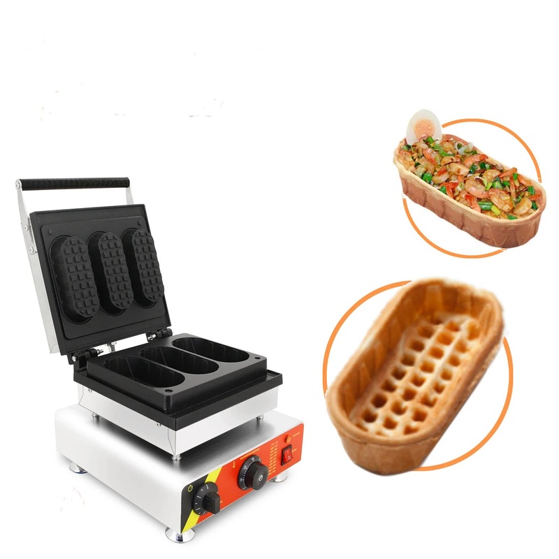 Commercial 3 PCS Mni pizza bowl Cheese Waffle Egg Holder Tart Machine Non Stick 220V 110V  Tartlet Waffle Maker Egg Tart Shell M
