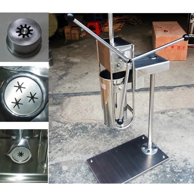 Commercial churros machine manual churro maker Fried dough sticks 5L Spanish churrera churro maker filler churros making machine