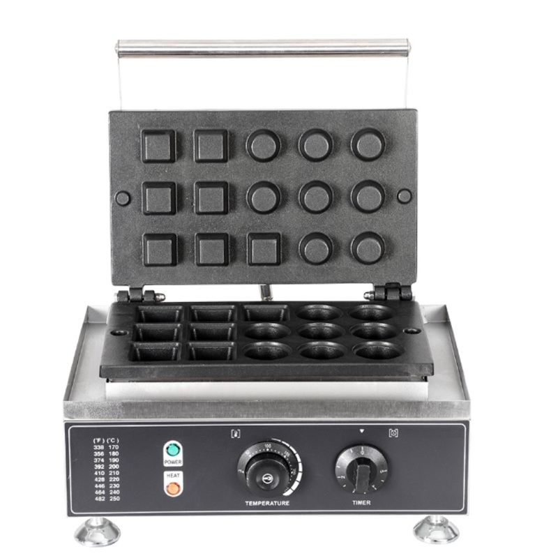 Commercial Nonstick 110v 220v Electric 15pcs Mini Round Pastry Tart Tartlet Pie Shell Machine Maker Iron
