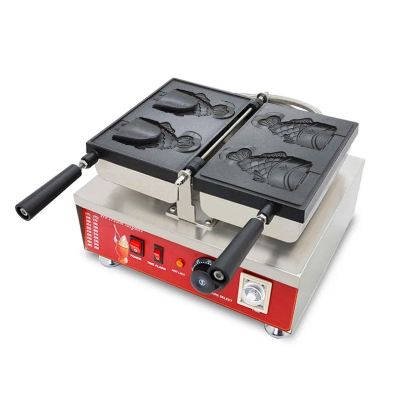 Electric 110v 220v Wink Eye Ice Cream Taiyaki Maker Japanese Mini Fish Cone Machine
