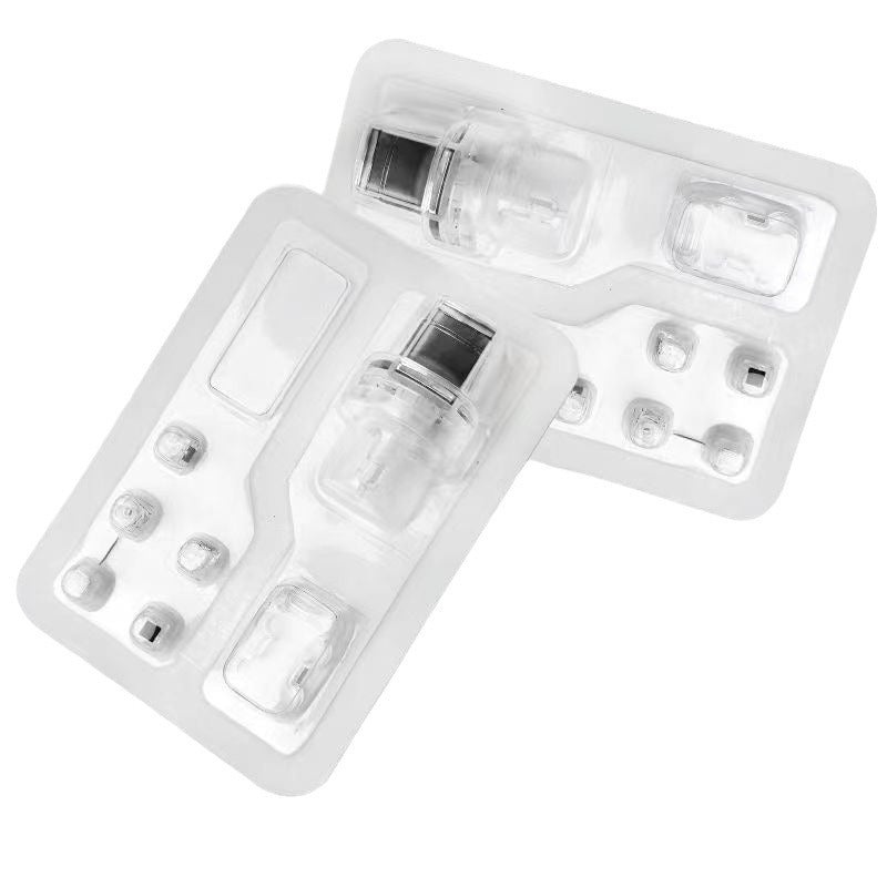 EMS Monocrystalline Silicon Chip Replacement Head Treatment head 1 set for Injector mesotherapy gun Needle Free injection moisturizing mesogun