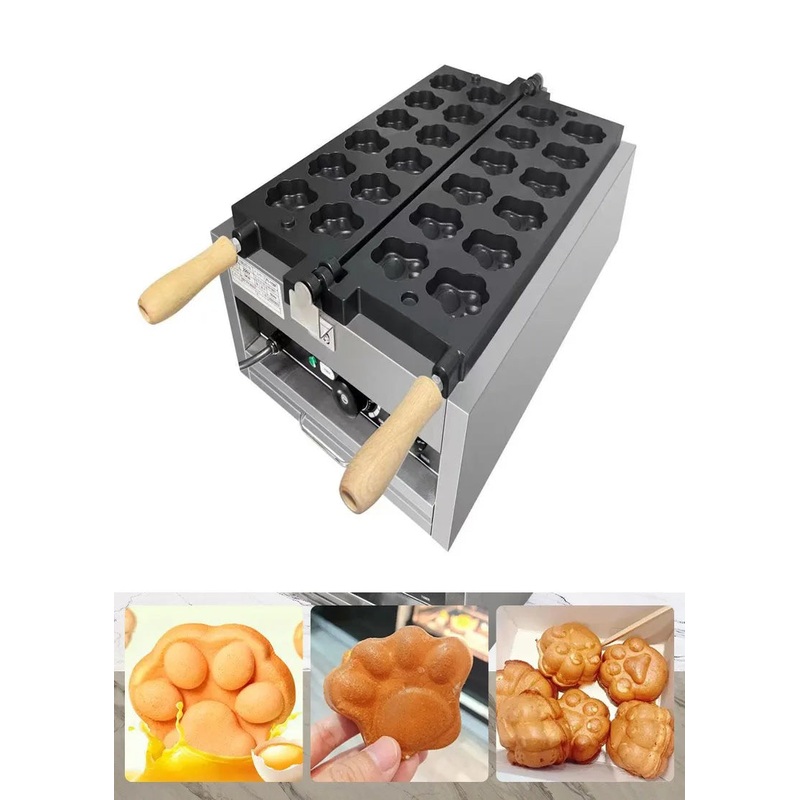 NEW  Commercial Cat Bear Tiger Paw Waffle Machine Electric Cute Cat Claw Shaped Waffle Maker for children