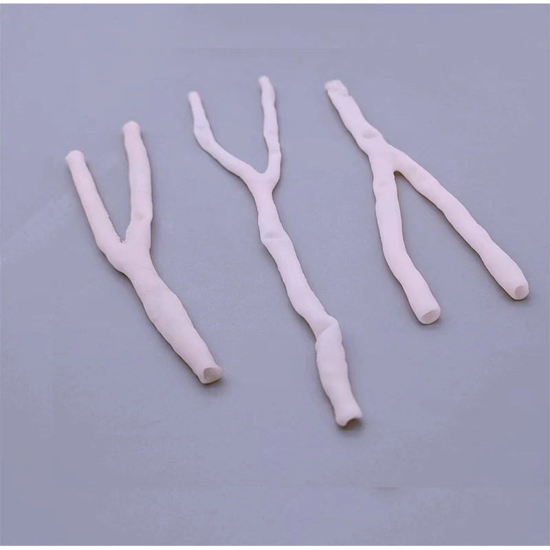 Y-shaped trigeminal integrated simulation suture blood vessels model Suture bypass plaque calcification carotid artery model