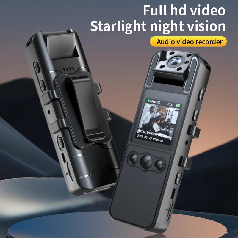 JOZUZE 2023 NEW 1080P HD Mini Camera Portable Digital Video Recorder BodyCam Infrared Night Vision Police Cam Small Camcorder