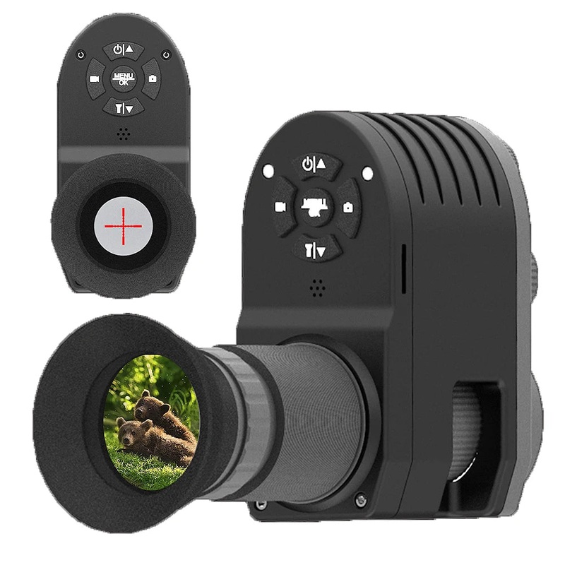 Megaorei M4 4X Digital Zoom Monoculars Telescope Add on Attachment 300M Infrared Night Vision Scope for Hunting Video Recording