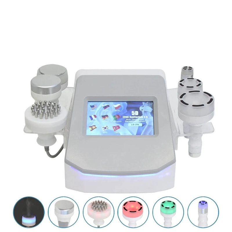New 6 In 1 120K Cavitation Vacuum 5D Ultrasonic Body Slimming MachineFat Burning Cellulite Removal Massage Blast Beauty Device
