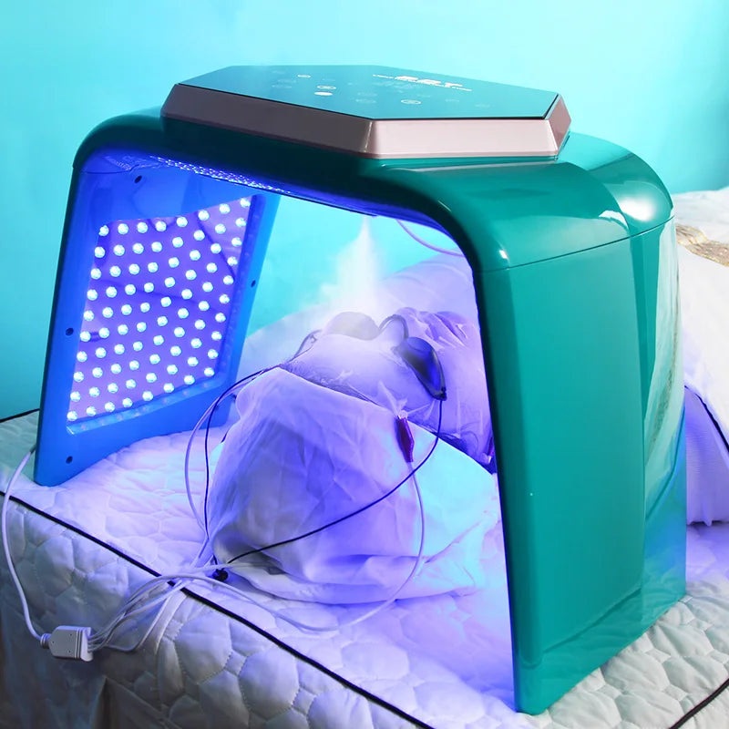 New Facial Bio Therapy 7 Color Pdt Led Light Therapy Beauty Salon Machine Facial Spa Skin Care Led Light Face Mask With Streams