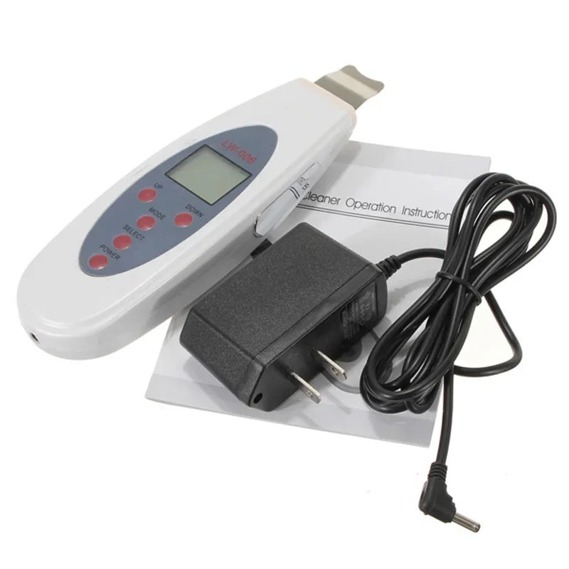 Ultrasonic Skin Scrubber Face Cleaning Acne Removal Facial Pore Cleaner Ultrasound Peeling Clean Tone Lift Beauty Cleansing Tool