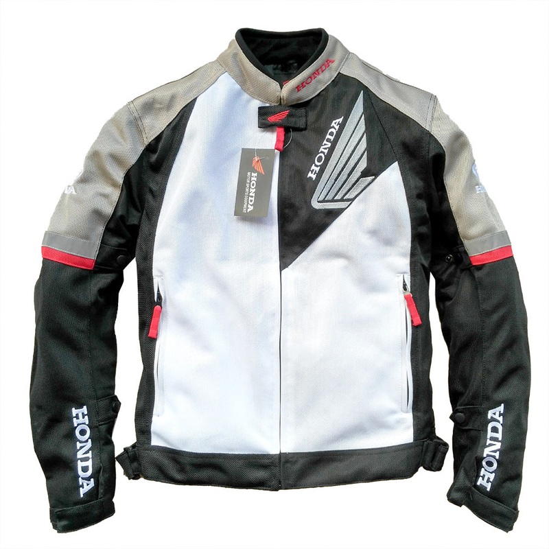 Honda Motorcycle Jacket Oxford Fabric Summer Breathable With 5 Pieces Removable Protectors