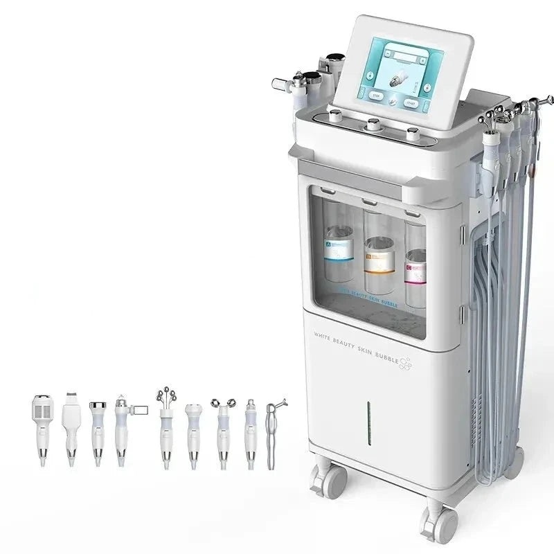 Hot Selling 9 In 1 Hydra Diamond Dermabrasion Facial Machine Hydro Facial Water Oxygen Bubble Machine Beauty Spa