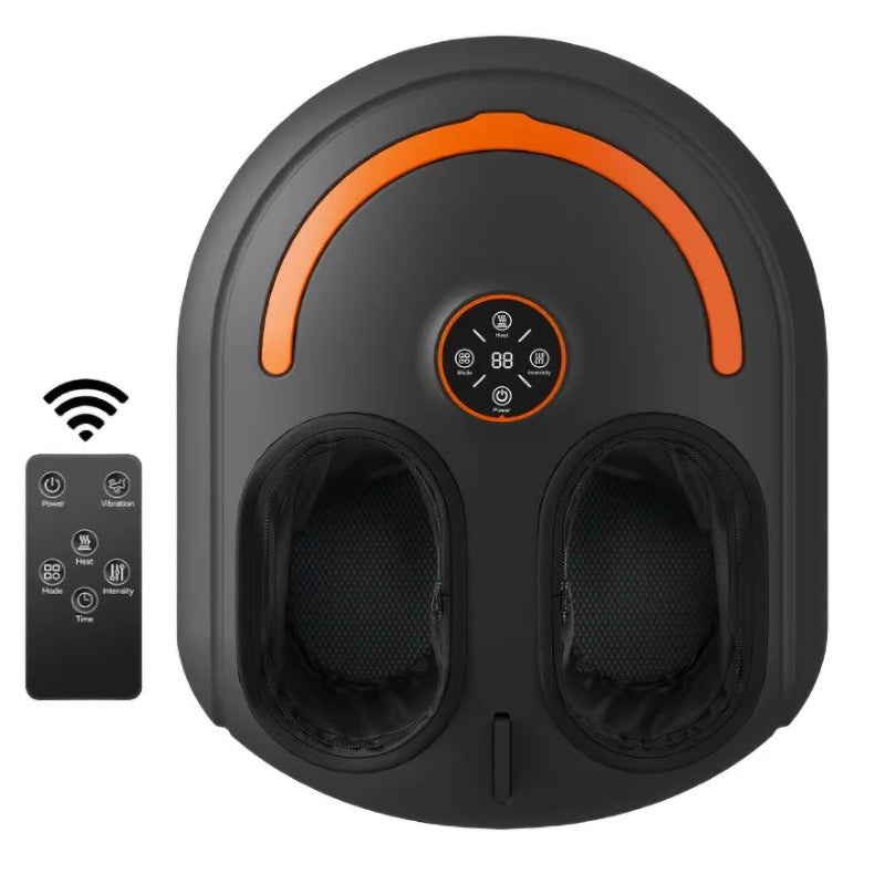 Multifunctional Electric Foot Massager Machine With Remote Control Kneading Roller Airbag Warm Compress Shiatsu Relaxation Gift