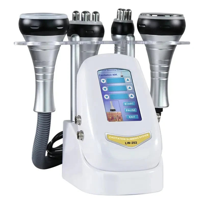 40KHZ 4IN1 Cavitation Ultrasonic Body Slimming Machine RF Beauty Device Facial Massager Skin Tighten Face Lifting Vacuum Suction