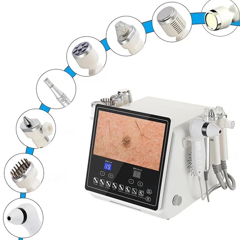 Hydro Dermabrasion Machine with High Pixel SkinDetection for Hair Scalp Pores Home Use Beauty Skin Microdermabrasion Machine