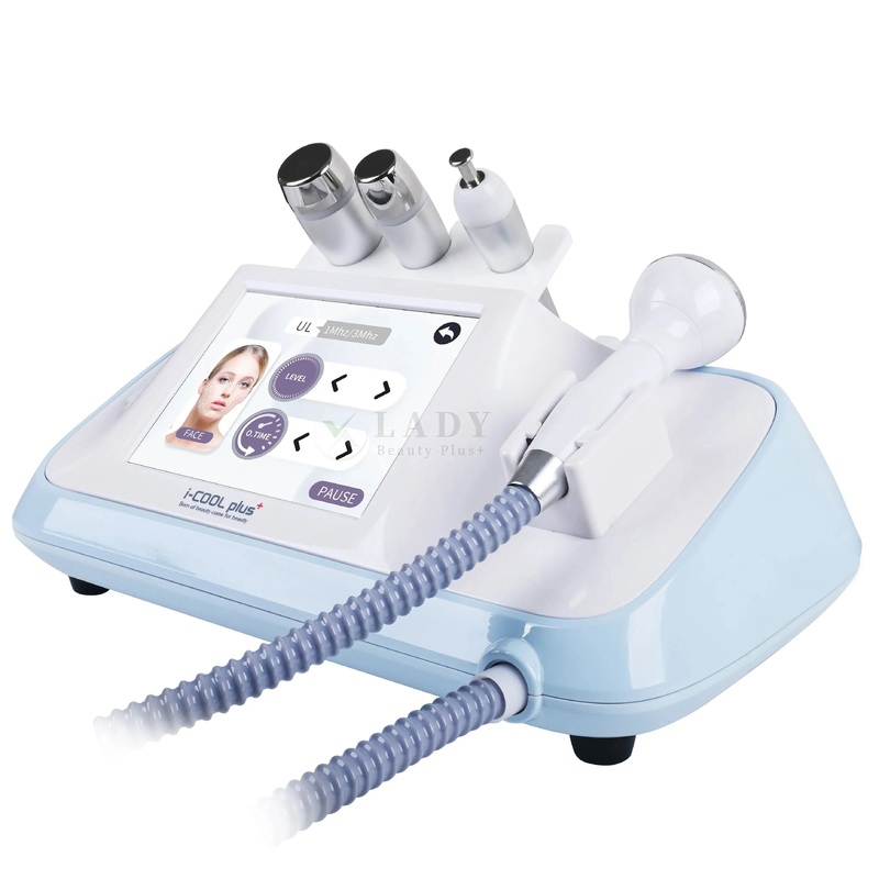 i-COOL plus Professional 3/10MHZ 1/3MHZ 4MHZ Skin Tightening Neck Lift Face Lifting Beauty Machine