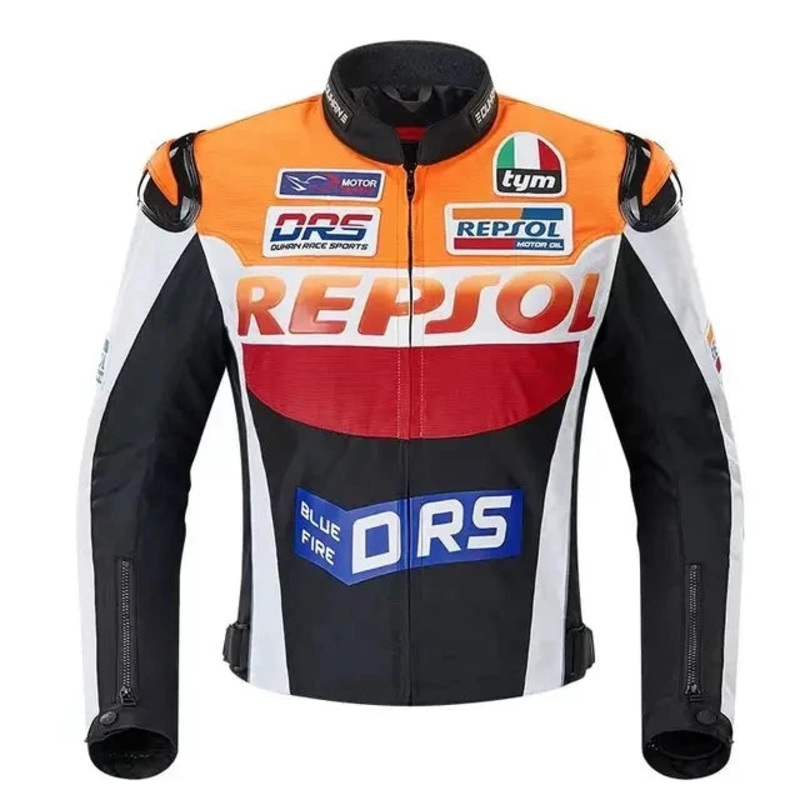 New Winter Men’s Motorcycle Riding Jacket DUHAN REPSOL Biker Motocross Clothes of 600D Oxford Jackets Removable Warm lining