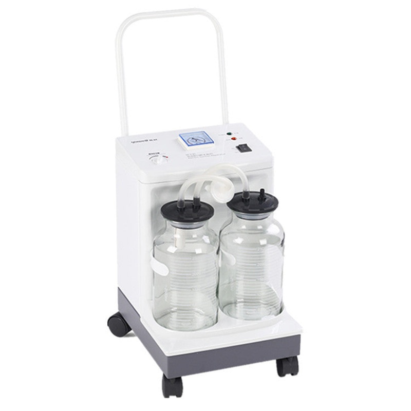 Yuwell 7A-23D Electric Suction Pump Apparatus Aspirator Double Bottle Suction Trolley Unit Machine Vacuum Suction Machine