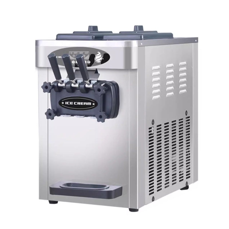 110/220V Commercial Automatic Three Flavors Soft Serve Ice Cream Machine Maker For Restaurant Use