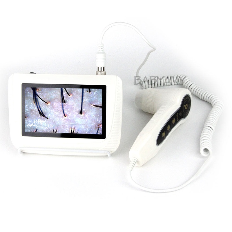 5-200X Charging Scalp Detector Digital Hair Skin Analyzer Microscope for Hair Follicle Testing and Skin Analysis Magnifier