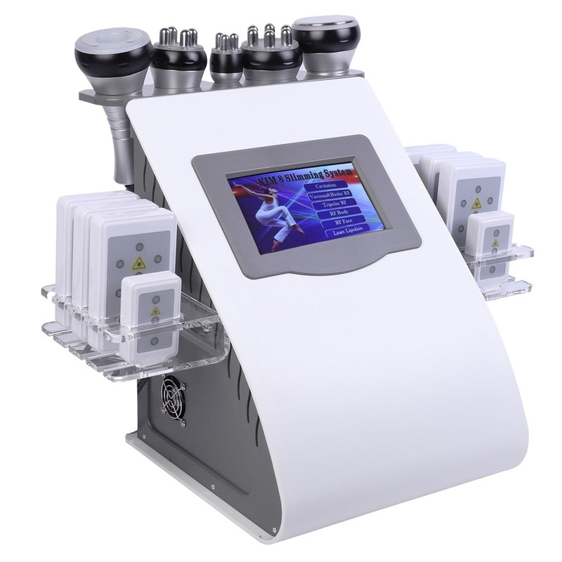 6 in 1 Vacuum Laser Radio Frequency RF 40K Cavi Lipo Slimming Ultrasonic Liposuction Cavitation Machine For Spa