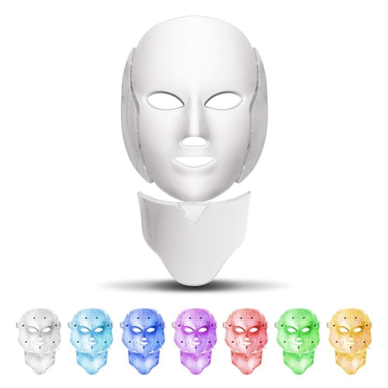 7 Colors Led Facial Mask Led Korean Photon Therapy Face Mask Machine Light Therapy Acne Mask Neck Beauty Led Mask