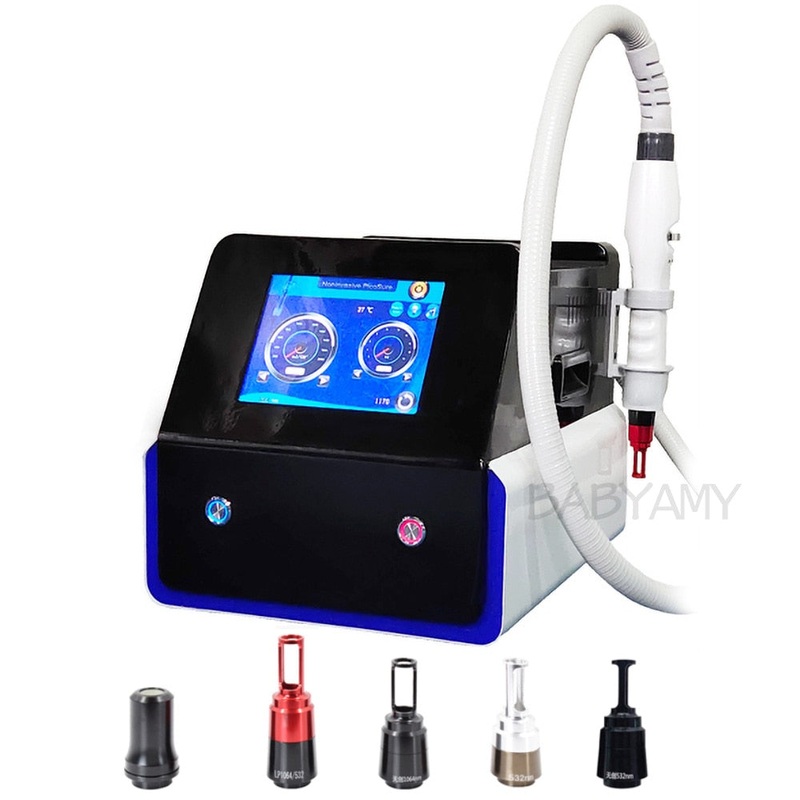 Carbon Laser Facial Machine Laser Carbon Peel 1064nm 532nm 1320nm Spots Tattoo Removal Eyebrow Pigment