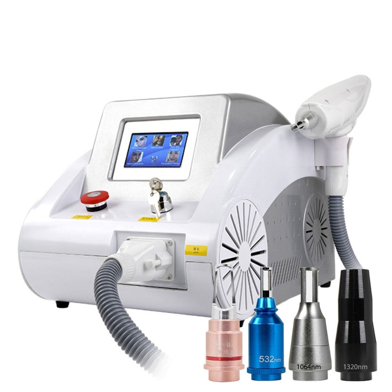 Carbon Laser Peel Machine 1064nm 532nm 1320nm Q Switch ND Yag Laser Tattoo Removal Machine English language with touch screen