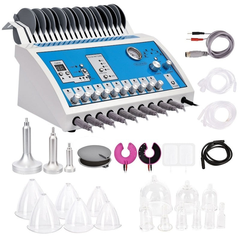 Hot Sale EMS Vacuum Massage Therapy Machine Enlargement Pump Lifting Breast Enhancer Massager Cup and Body Shaping Beauty Device
