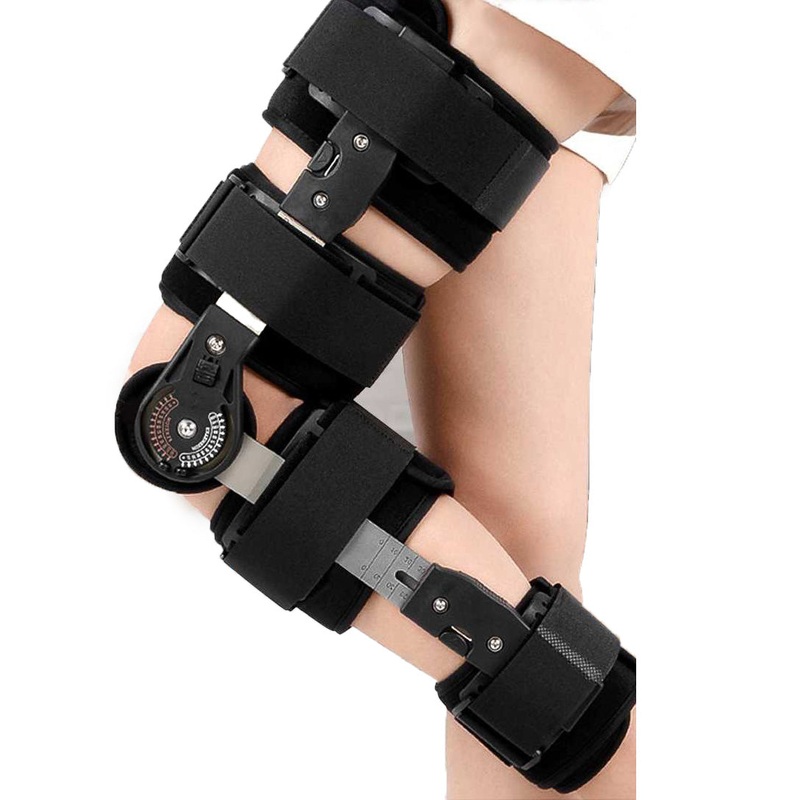 Medical Grade 0-120 Degree Adjustable Hinged Knee Leg Brace Support Protect Knee Ankle Brace Ligament Damage Repair