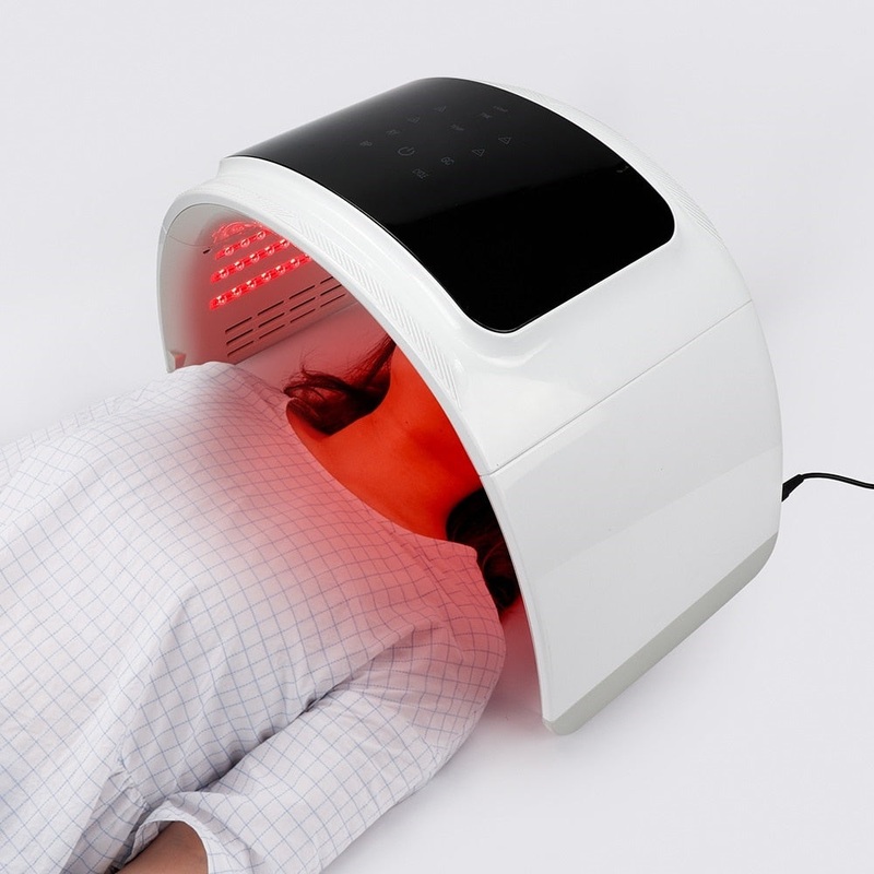 PDT Facial LED Facial Mask 6 Colors Light Phototherapy Machine Heat Therapy Anti Aging Acne Spot Removal Skin Rejuvenation Device