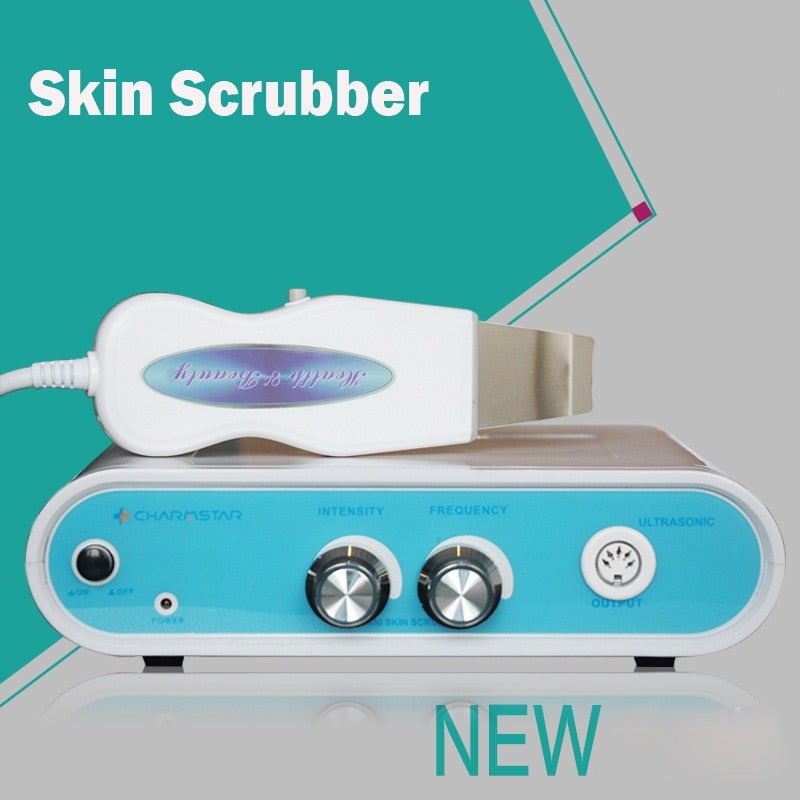 Powerful Ultrasonic Face Skin Scrubber Blackhead Acne Spots Removal Facial Dirt Peeling Cleaner