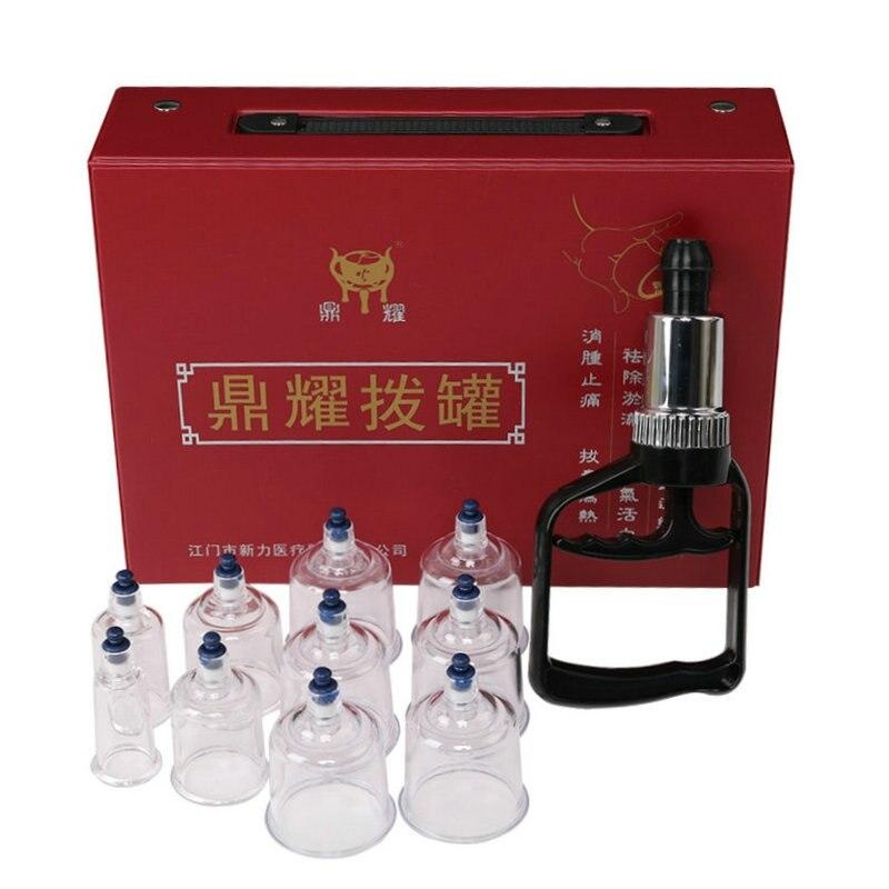 10pcs Acupunture Vacuum Cupping Set ventosa Suction Cans Cups jar Massager vacuum suction therapy cupping set cans for massage